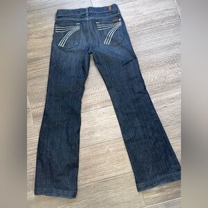 7 For All Mankind Blue Boot Cut Jeans